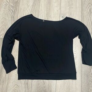 Black off shoulder sweater